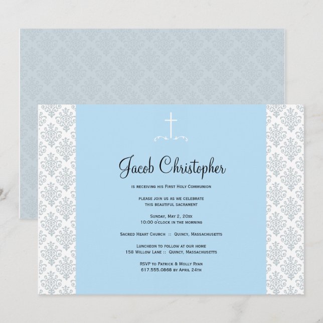 First Holy Communion Invitation (Front/Back)