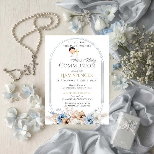 First Holy Communion Invitation for Boy (Creator Uploaded)