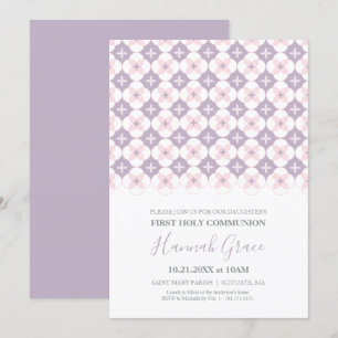 First Holy Communion Invitation Girl 1st Communion