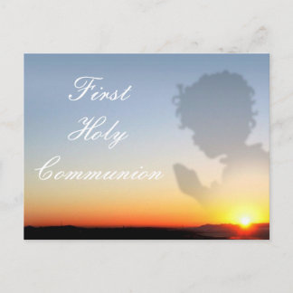First Holy Communion Invitation Postcard