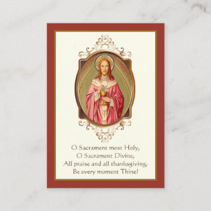 First Holy Communion Jesus Prayer Holy Business Card