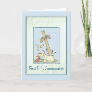 First Holy Communion Lamb Card