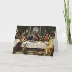 First Holy Communion Last Supper Card
