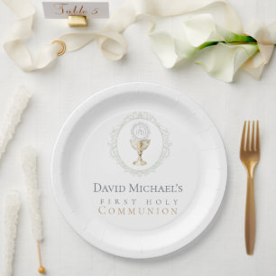 First Holy Communion Paper Plate