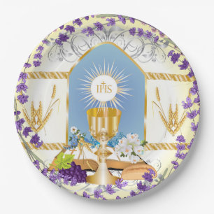 First Holy Communion  Paper Plate