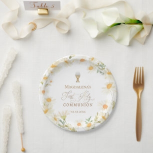 First Holy Communion Paper Plates