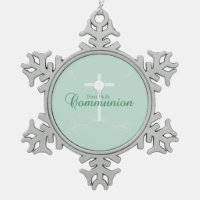 First Holy Communion, Script in Soft Green