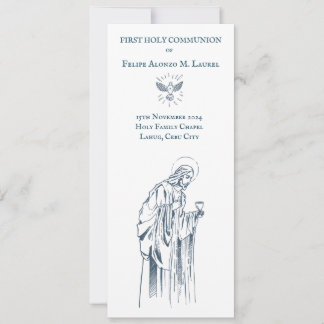First Holy Communion souvenir and prayer card
