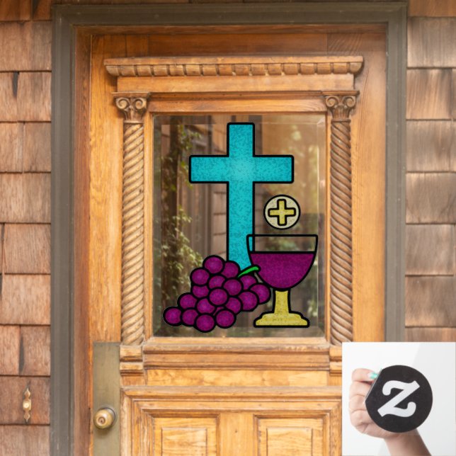 First Holy Communion Window Cling (Home Door)