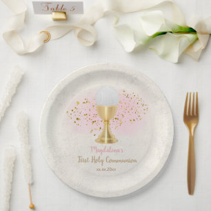 First Hoy Communion Paper Plate