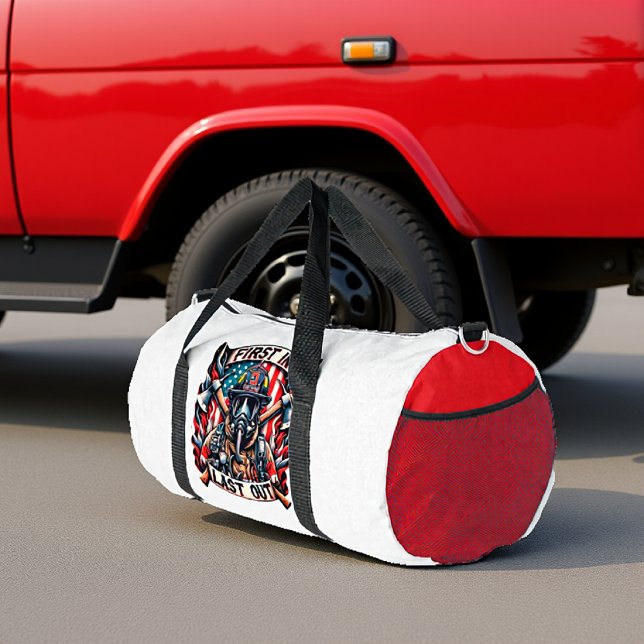 First In Last Out Firefighter Duffle Bag (Creator Uploaded)