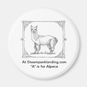 First in the "ANIMALS of Steampunk Landing" Set Magnet