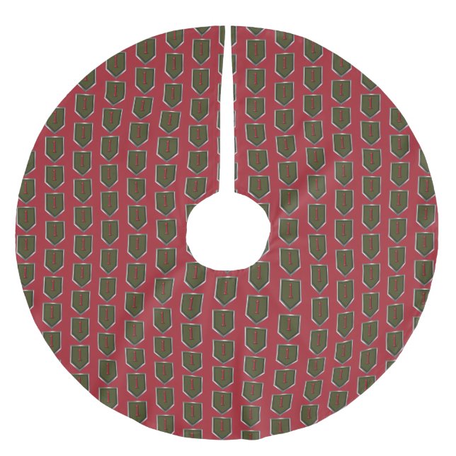 First Infantry Division  Brushed Polyester Tree Skirt (Front)
