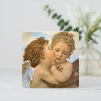 First Kiss (angel detail) by Bouguereau