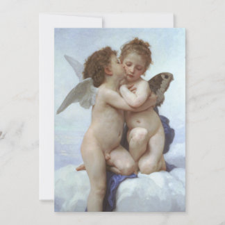 First Kiss by Bouguereau, Vintage Victorian Angels