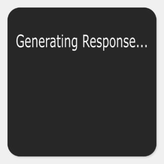 First Kiss – Funny VR Gamer Cartoon, Geeky Boy Square Sticker