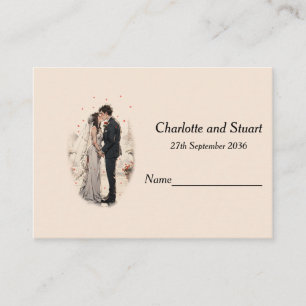 First Kiss Place Card