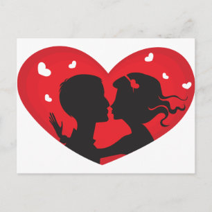 First Kiss Postcard