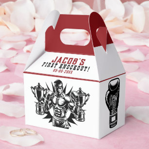 First Knockout Boxing Birthday Party Favor Box