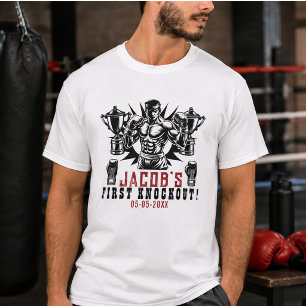 First Knockout Boxing Birthday Party T-Shirt