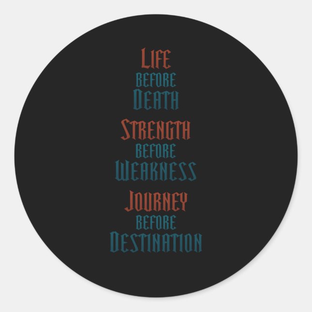 First L Knights Radiant Variant 1 Classic Round Sticker (Front)