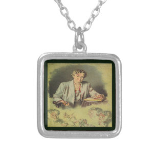 First Lady Anna Eleanor Roosevelt Silver Plated Necklace