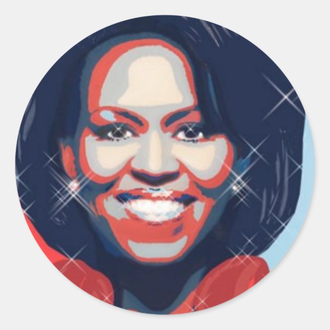First Lady Classic Round Sticker (Front)