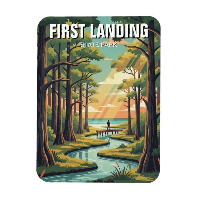 First Landing State Park Virginia Travel Magnet (Vertical)