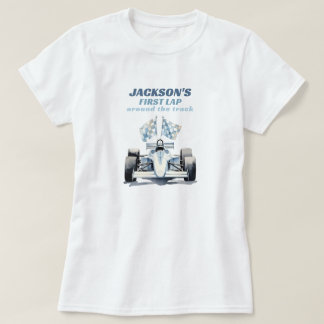First Lap Around The Track Race Car 1st Birthday T-Shirt