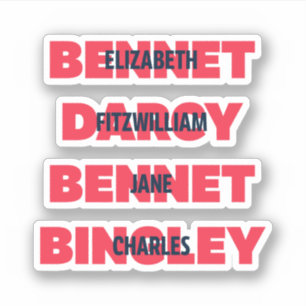 First & Last Names of Pride & Prejudice Characters