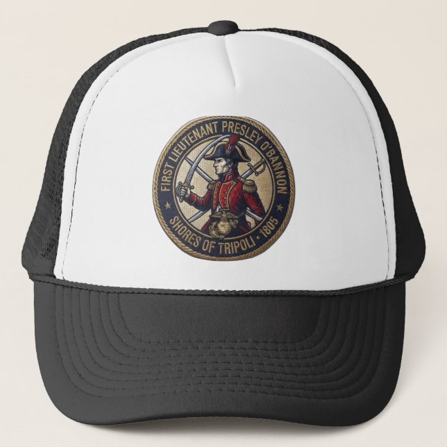 First Lieutenant Presley O'Bannon Shores  Trucker Hat (Front)