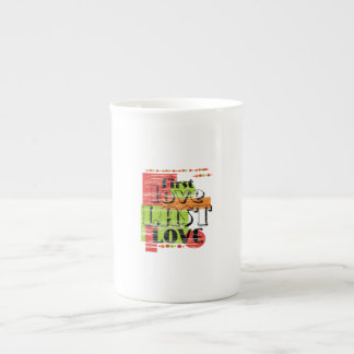 first love last love bone china mug