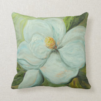 First Magnolia Throw Pillow