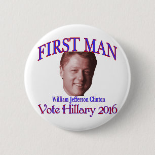 First Man 2 Inch Round Button