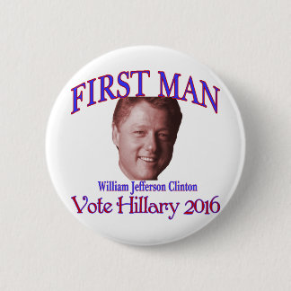 First Man 2 Inch Round Button