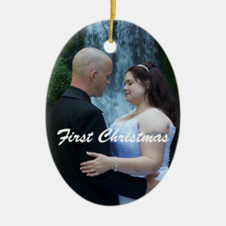 First Married Christmas Ceramic Ornament