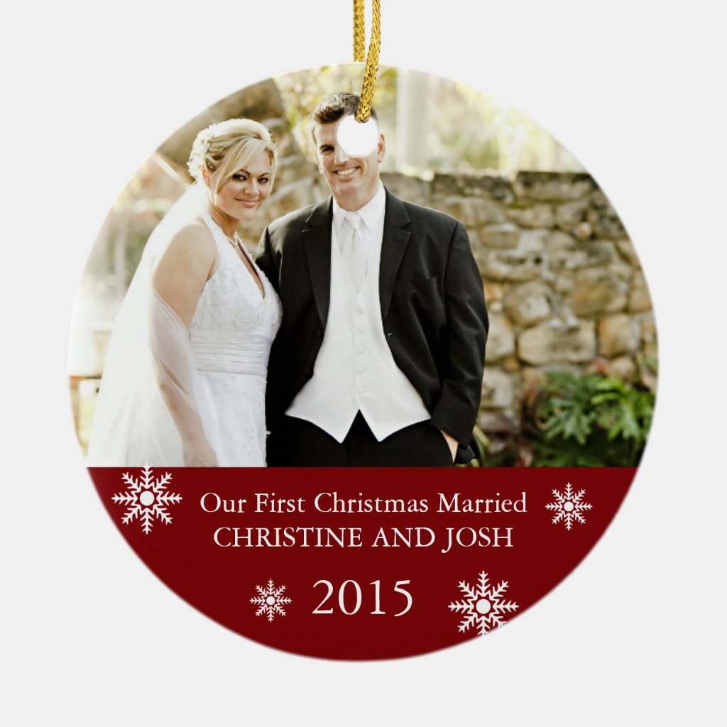 married 2015 ornament