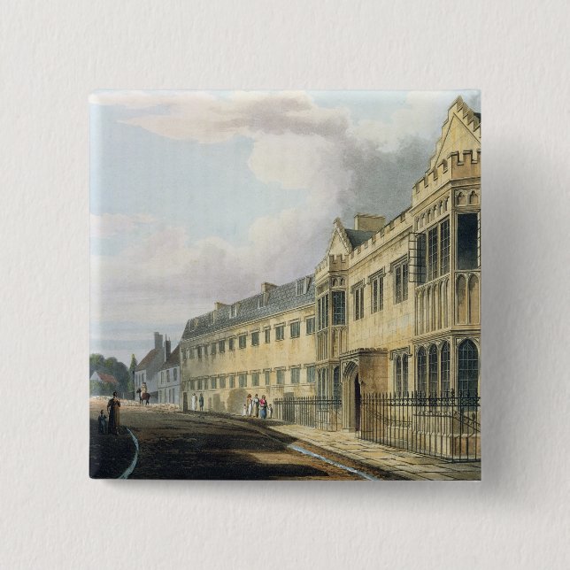 First Master's House, Harrow School, from 'History 2 Inch Square Button (Front)