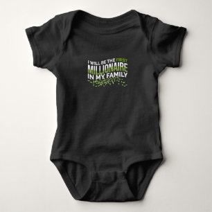 First Millionaire Trader Money Chart Baby Bodysuit