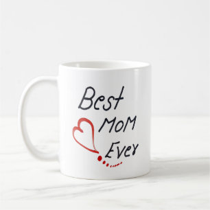 first mom happy mother's day simple handwritten coffee mug