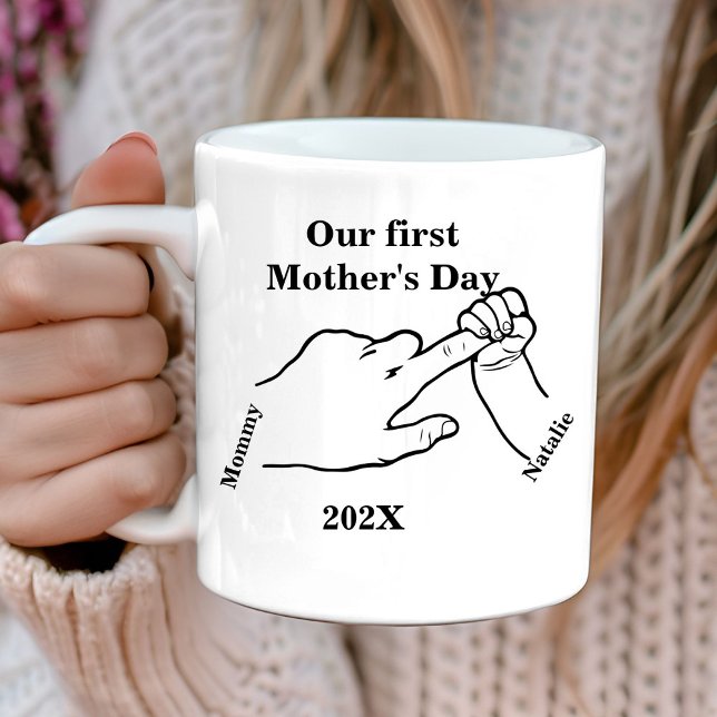 First Motherd's Bump Happy Mother's day Coffee Mug (Creator Uploaded)