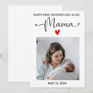 First Mother's Day 2025 Card for New Mom