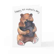 First Mother's Day Cute Baby Bear Hug