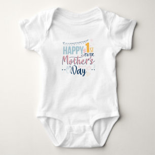 First Mothers Day Ever 1st Time Mom Baby Bodysuit