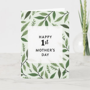 First Mothers Day Foliage Card