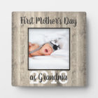 First Mother's Day Grandma Custom Photo Plaque