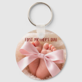 First Mother's day keychain-new mom gift Keychain