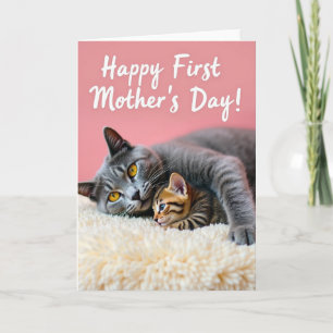 First Mothers Day Kitten Card