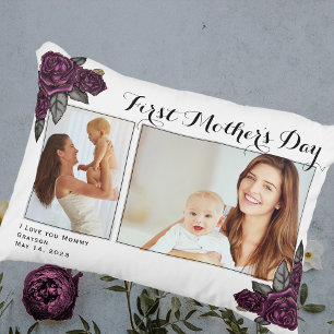 First Mother's Day Photo Accent Pillow