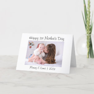  First Mother's Day Photo  Thank You Card